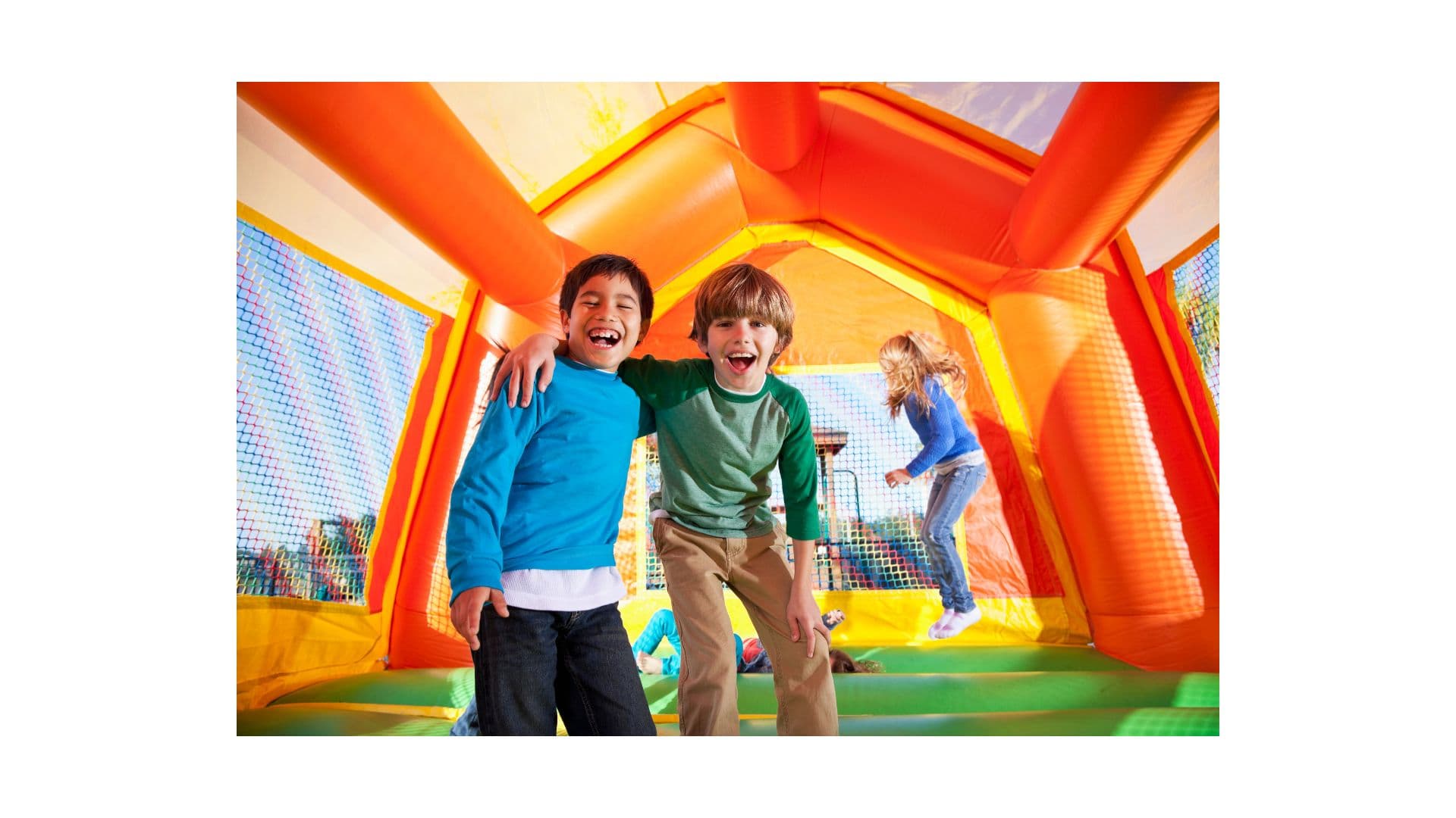 Bounce house business website example