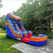 Water Slide | Tropical Rush 18ft bounce house